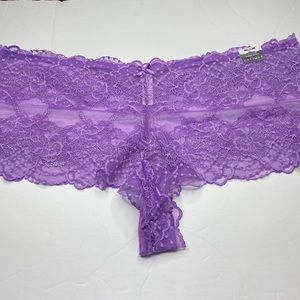 26/28 lavender sheer lace cheeky panty NWT Lane Bryant plus size sexy panty 4x